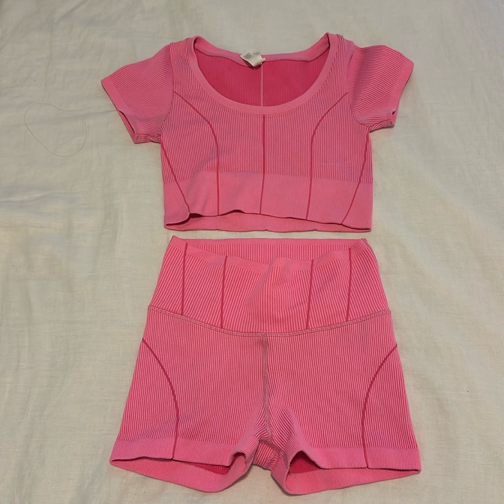 Only worn once aerie workout set